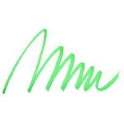 Marvy Uchida LePen Flex Marker - Fluorescent Green, swatch