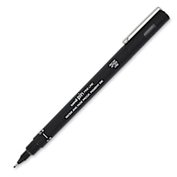 Uni Pin Fine Liner Pen - 0.6 mm, Black