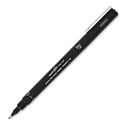 Uni Pin Fine Liner Pen - 0.8 mm, Black