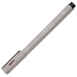 Uni Pin Fine Liner Pen - 0.5 mm, Light Grey, cap on
