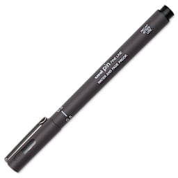 Uni Pin Fine Liner Pen - 0.5 mm, Dark Grey, on