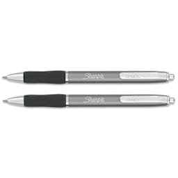 Sharpie Metal Barrel S-Gel Pens - Gunmetal, Pkg of 2, 0.7 mm, out of packaging