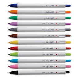 Zebra ClickArt Retractable Markers - Set of 12 (set contents)