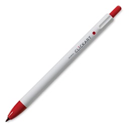 Zebra ClickArt Retractable Marker - Red
