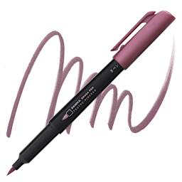 Zebra Metallic Brush Pen - Pink pen pen and swatch