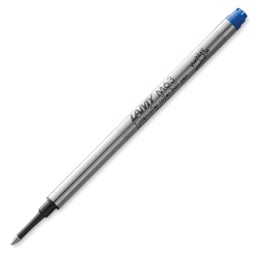 Lamy M63 Rollerball Pen Refill - Blue Refill at angle