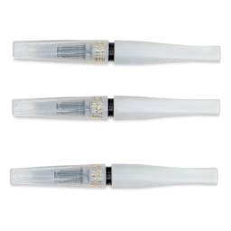 Kuretake Zig Wink of Stella Brush II Pens - Clear, Set of 3 (with caps on)