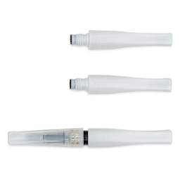 Kuretake Zig Wink of Stella Brush II Pens - Clear, Pen and Refills (with cap on)