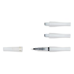 Zig Wink of Stella Brush II Pens - Clear, Pen and Refills (with cap off)