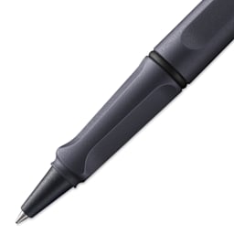 Lamy Safari Rollerball Pen - Black Steel - close-up of tip