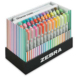 Zebra Mildliner Pens Complete Collection - Set of 50 (pens in packaging)