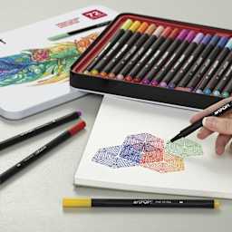 artPOP! Fine Tip Pens - Set of 72, geometric drawing with fine tip pens