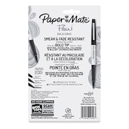 Paper Mate Flair Bold Pens - Set of 12 (back of package)
