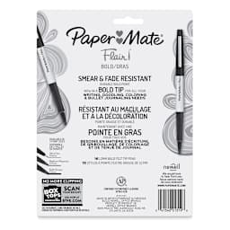 Paper Mate Flair Bold Pens - Set of 16 (back of package)