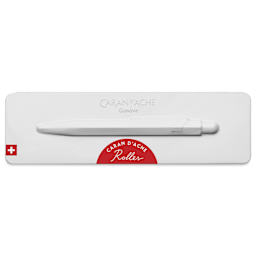 Caran d'Ache 849 Rollerball Pen - Red, front of case