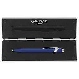 Caran d'Ache 849 Rollerball Pen - Blue, inside case