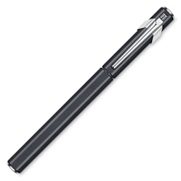 Caran d’Ache 849 Fountain Pen, Black, Fine Nib, Cap On