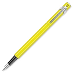 Caran d’Ache 849 Fountain Pen, Fluorescent Yellow, Medium Nib