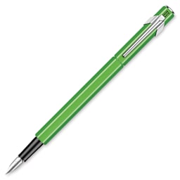 Caran d’Ache 849 Fountain Pen, Fluorescent Green, Medium Nib