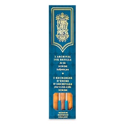 Ferris Wheel Press Scribe Ballpoint Pen Refills - Telltale Teal, Pkg of 2