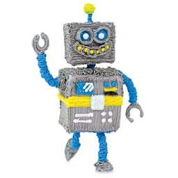 3Doodler Start+ Pen - Essential Set (robot made with with plastic from kit)