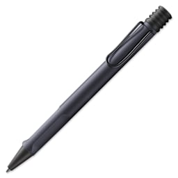 Lamy Safari Ballpoint Pen - Black Steel - open