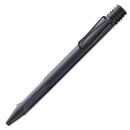 Lamy Safari Ballpoint Pen - Black Steel - closed