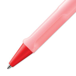 Lamy Safari Ballpoint Pen - Cherry Blossom, close-up of the tip