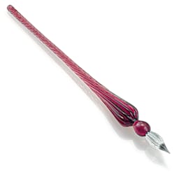 Herbin Round Glass Dip Pen - Violet out of gift box