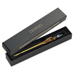 Herbin Round Glass Dip Pen - Sand in gift box
