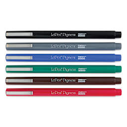Marvy Uchida LePen Pigment Pens - Primary Colors, Set of 6 out of package
