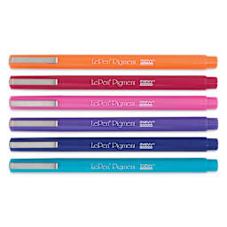 Marvy Uchida LePen Pigment Pens - Jewel Colors, Set of 6 out of package