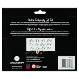 Manuscript Modern Calligraphy Dip Pen Set - Gift Set back of package