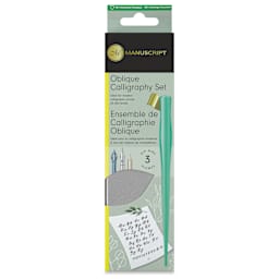 Manuscript Modern Calligraphy Oblique Pen Set - Mint, front of the packaging