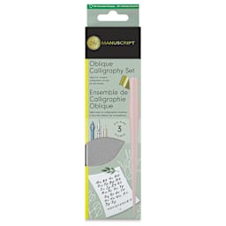 Manuscript Modern Calligraphy Oblique Pen Set - Pink, front of the packaging