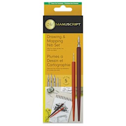 Manuscript Leonardt Dip Pen Sets - Drawing & Mapping Set, front of the packaging