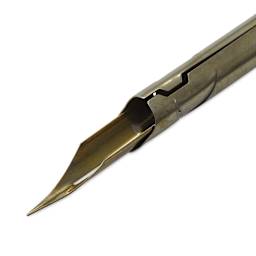 Manuscript Quill Dip Pen, close-up of the nib underneath