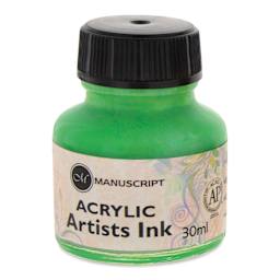 Manuscript Acrylic Artist's Ink - Emerald Green, 30 ml