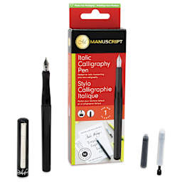 Manuscript Calligraphy Fountain Pen - Italic Set, contents laid out