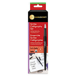 Manuscript Calligraphy Fountain Pen - Scribe Set, front of the packaging