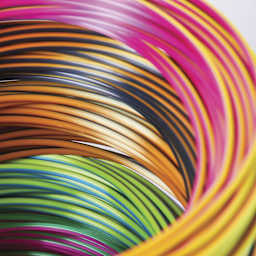 3Doodler Flow Tri-Color Filament Refills - close-up