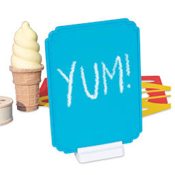 Melissa & Doug Ice Cream Shop Chalk Play Set (Ice cream chalk with chalk board)