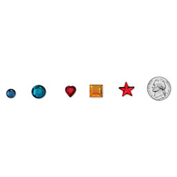 Hygloss Acrylic Gemstones - Assorted, 3 oz, Jar, sizes