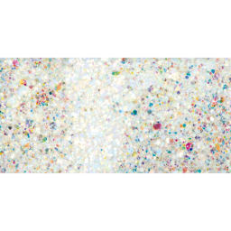 DecoArt Galaxy Glitter Paint - Clear Ice Comet, 2 oz swatch