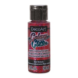 DecoArt Galaxy Glitter Paint - Red Nebula, 2 oz
