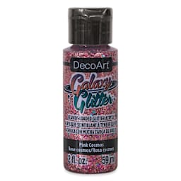 DecoArt Galaxy Glitter Paint - Pink Cosmos, 2 oz