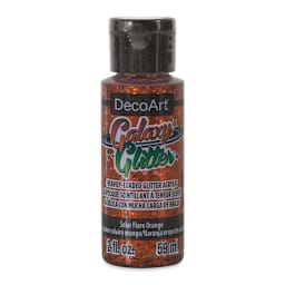 DecoArt Galaxy Glitter Paint - Solar Flare Orange, 2 oz