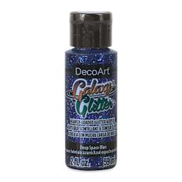 DecoArt Galaxy Glitter Paint - Deep Space Blue, 2 oz