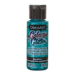 DecoArt Galaxy Glitter Paint - Aqua Meteor, 2 oz