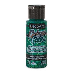DecoArt Galaxy Glitter Paint - Aurora Borealis Green, 2 oz